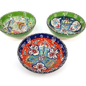 Anatolian Handmade Floral Bowl Set